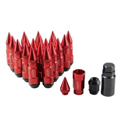 VCTparts Racing Wielmoeren M12x15 Spiked Lug Nuts - Rood (Set 20) [Wielbouten - Race Moeren] NORGOS 1