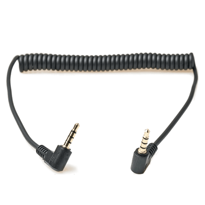 Dehnbarem Aux zu Aux Man 3.5 Lockenkabel 90 cm schwarz
