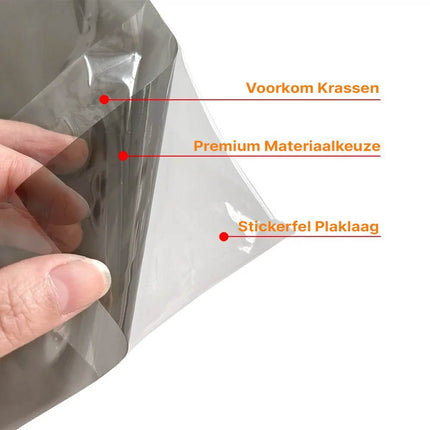 Rode Achterlicht Folie Auto – 30x60cm Smoke Tint Wrap Vinyl – Achterlicht Sticker Tuning Film Rood - VCTparts.nl