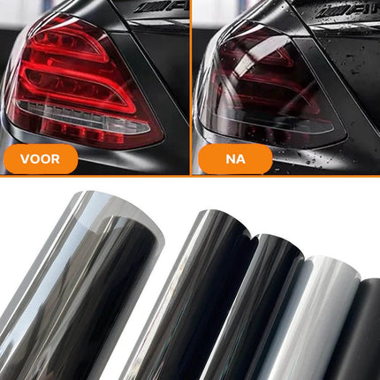 Rode Achterlicht Folie Auto – 30x60cm Smoke Tint Wrap Vinyl – Achterlicht Sticker Tuning Film Rood - VCTparts.nl