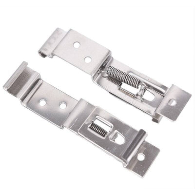 Edelstahl -Kennzeichen / Nummernschildhalter - Rahmen Beutels Clips -Klemmen (Set)