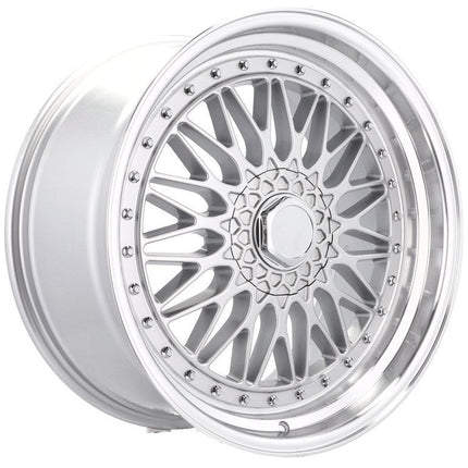 Set van 4 Velgen 18 inch 5x112 ET20 74.1 Zilver Gepolijste Rand voor Volkswagen Audi Mercedes - VCTparts.nl