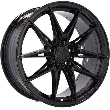 Set van 4 Velgen 18 inch 5x112 ET35 66.5 Zwart - Passend voor diverse Audi, Volkswagen en Mercedes modellen - VCTparts.nl
