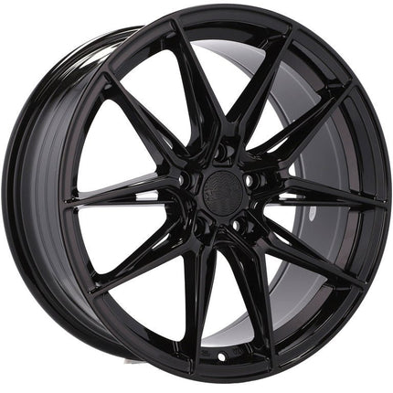 Set van 4 Velgen 18 inch 5x112 ET40 66.5 Zwart - Passend voor diverse Audi, Volkswagen en Mercedes - modellen - VCTparts.nl