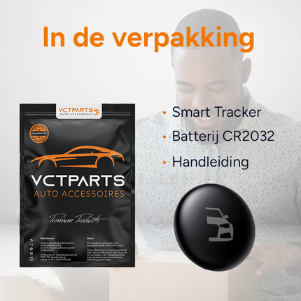 Smart Tag Bluetooth/GPS Handtas Tracker – Bescherm je Tas met Tracer Maps en Zoek Mijn App iOS/iPhone – Zwart - VCTparts.nl