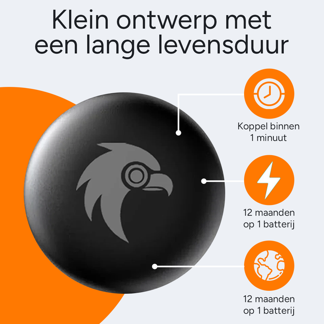 Auto GPS -Standort -Tracker Anti -Theft -Funktion Smart Tag - funktioniert mit der Suche in meiner App - iOS/iPhone Schwarz