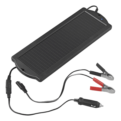 Solar Solar Panel Drippell Ladegerät 12V 15W Saugnapfbecher Zigarette Leichter und Akkuklem