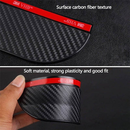 VCTparts Spiegelkap Regenkap Zonneklep Zelfklevend - Carbon Fiber (set) NORGOS 5