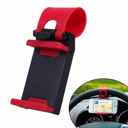 VCTparts Stuurwiel Stuur Telefoonhouder Rubber Band Autostuur - Rood [Telefoon Houder GSM] NORGOS 1