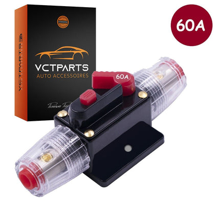 VCTparts Subwoofer of Versterker Zekering Schakelaar 60A – Inline Stroomonderbreker met Schakelaar NORGOS 1