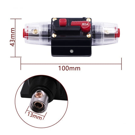 VCTparts Subwoofer of Versterker Zekering Schakelaar 60A – Inline Stroomonderbreker met Schakelaar NORGOS 7