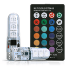VCTparts T10 led Bluetooth RGBW (set) [W5W led met afstandbediening] [Wit - Blauw - Rood - Groen] NORGOS 1