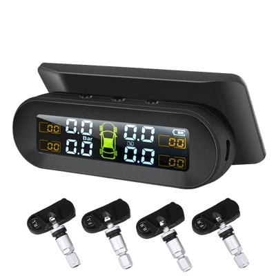TPMS Auto Tire Pension Messmesser Alarmwarnung Anzeige auf Solarenergie - Interner Sensor