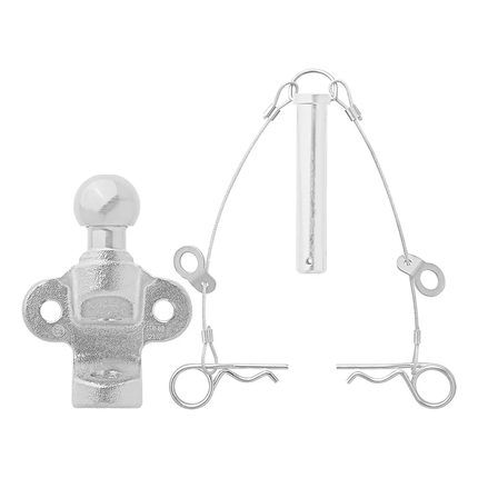 Trekhaakkogel D172/S200 Gecombineerde Tweevoudige Uitvoering E - gekeurd Zilver Bumpertrekhaak Koppelingskogel - VCTparts.nl