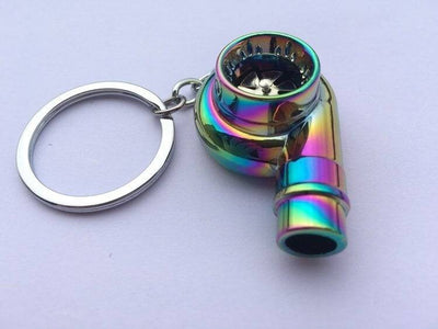 Turbo Whistle Key Ring Long - Aluminium