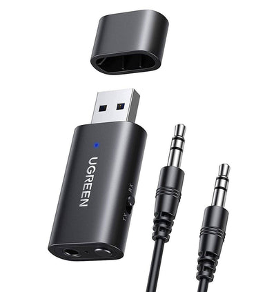 UGREEN Universal Bluetooth 5.1 Auto -Sender -Empfänger mit 3,5 mm Aux schwarz