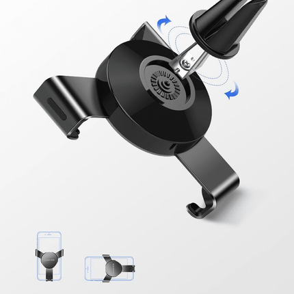 UGREEN UGREEN Universele Gravity Autohouder Telefoonhouder voor Ventilatierooster (6.3 - 8.8cm) Zilver Hurtel 2