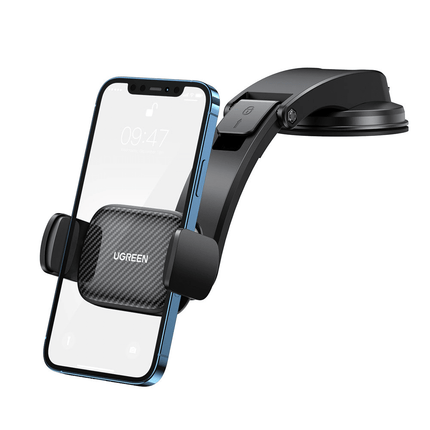 UGREEN UGREEN Universele Klem Autohouder Telefoonhouder met Zuignap Dashboard/Raam (6.6 - 9.5cm) Zwart Hurtel 1