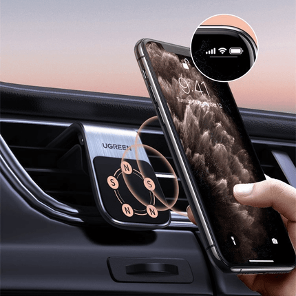 UGREEN UGREEN Universele Magnetische Autohouder Telefoonhouder voor Ventilatierooster met Magneet Zwart Hurtel 5