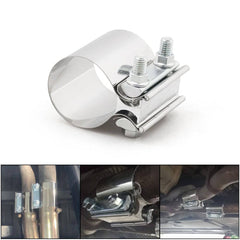 VCTparts Uitlaatklem 2inch 51mm Mof Adapter Koppelstuk - Universeel RVS T304 met Stootvoeg Beugel NORGOS 1