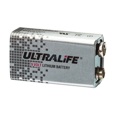 Ultralife 9V Lithiumbatterie - 1200mAh langfristige Energielösung für Rauchdetektoren bis zu 10 Jahren Lebensdauer 00740286100116