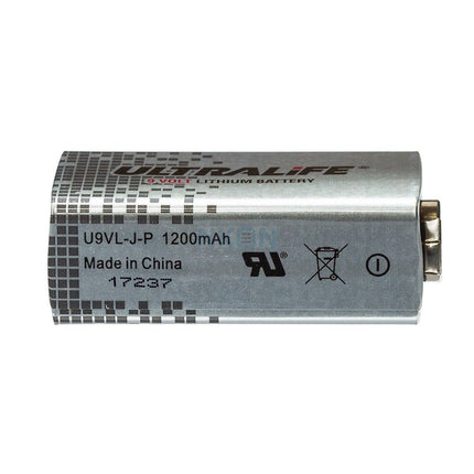 Ultralife Ultralife 9V Lithium Batterij - 1200mAh Langdurige Energieoplossing voor Rookmelders tot 10 Jaar Levensduur 00740286100116 FAMC 3