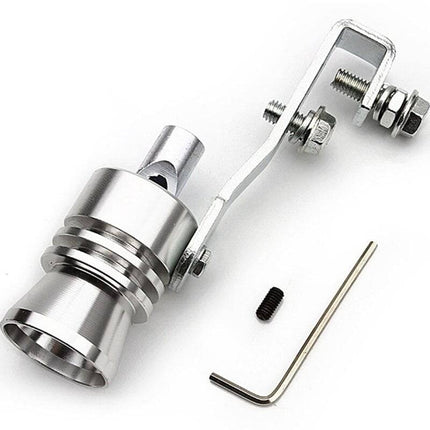 VCTparts Universeel Turbofluitje voor Uitlaat – Zilver | Turbo Sound Exhaust Whistle NORGOS 1