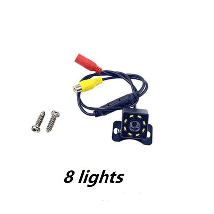 Universele Achteruitrij Camera 8 LED voor Auto / Bus / Camper Zwart - VCTparts.nl