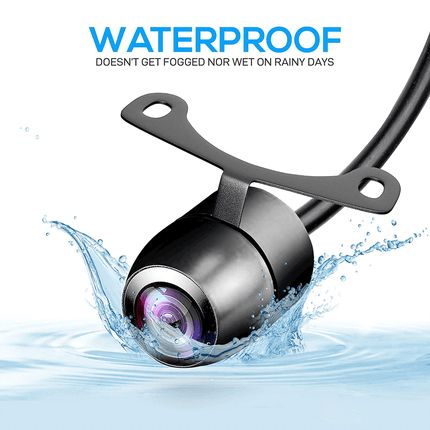 Universele Achteruitrij Camera 8 LED voor Auto / Bus / Camper Zwart - VCTparts.nl