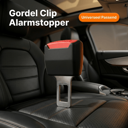 VCTparts Universele Auto Gordel Clip Alarmstopper Zwart Rood - Voorkomt Pieptoon bij Bagage op Stoel met Handige Drukknop NORGOS 3