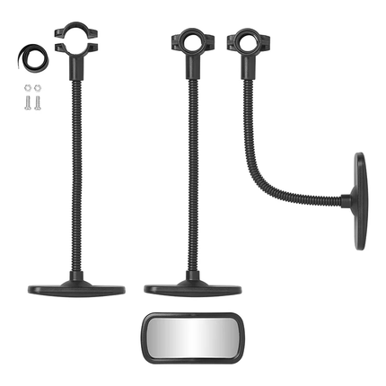 VCTparts Universele Fietsspiegel Achteruitkijkspiegel 31cm met Flexarm en Stuur Klembeugel VCTparts 4
