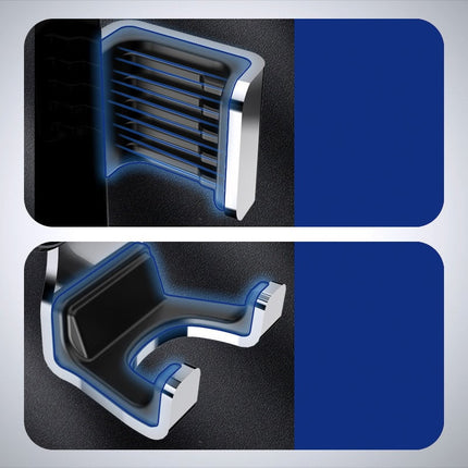 Merkloos Universele Gravity Telefoon Autohouder Ventilatierooster Zwart - Zilver Hurtel 7