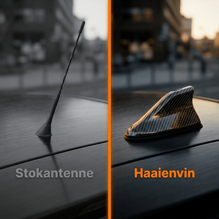 VCTparts Universele Haaienvin Autoradio Antenne Carbon – Stijlvolle AM/FM Antenne voor Auto's met Eenvoudige Installatie NORGOS 6