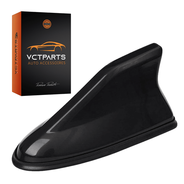 Universele Haaienvin Autoradio Antenne Zwart – Stijlvolle AM/FM Antenne voor Auto's met Eenvoudige Installatie - VCTparts.nl