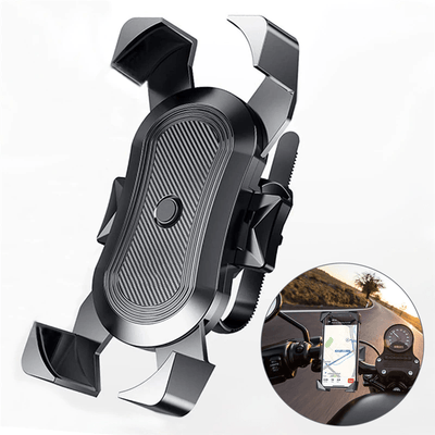 Universal Motorrad senden Telefonhalter Schwarz Klemme