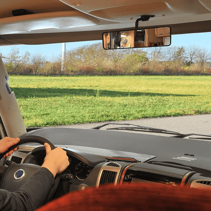 Universele Panorama Achteruitkijkspiegel Binnenspiegel 255x65mm Elastiek - VCTparts.nl