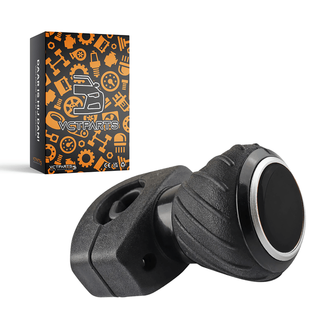 Universele Rubberen Stuurknop voor Stuurwiel 360º Zwart [Wheel Spinner] - VCTparts.nl