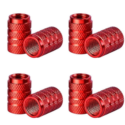 VCTparts Universele Ventieldoppen Aluminium Rood – Set van 4 Stuks voor Auto, Motor en Fiets NORGOS 2