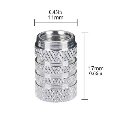 VCTparts Universele Ventieldoppen Aluminium Rood – Set van 4 Stuks voor Auto, Motor en Fiets NORGOS 5