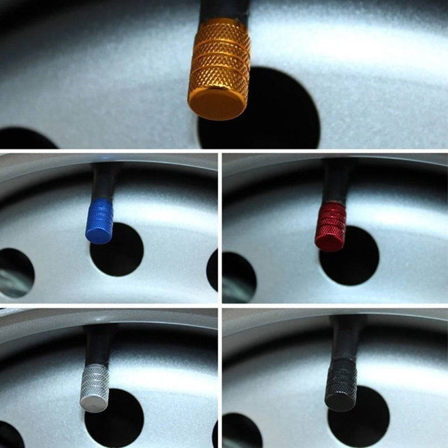 VCTparts Universele Ventieldoppen Aluminium Zwart – Set van 4 Stuks voor Auto, Motor en Fiets NORGOS 2