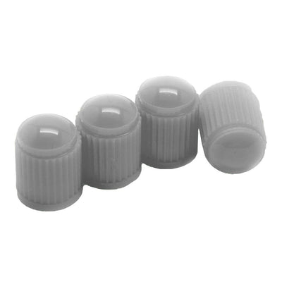 Universal Ventilkappen / Ventilkappen - Grau (4 Stücke) Anti -Lak -luftdichtem Rostschutz [Auto - Motor - Roller - Fahrrad