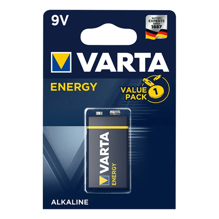 Varta Varta Energy Alkaline Batterij 9V Blokbatterij in Blister PAT Europe 2