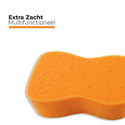Auto Reinigings Spons - Autospons Extreem Absorberend voor Streeploos Wassen - Oranje - VCTparts.nl
