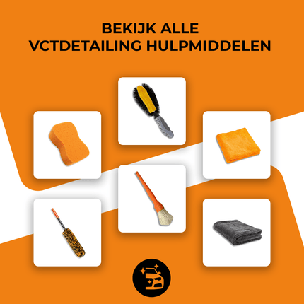 Harde Velgenborstel voor Krasvrije Hardnekkige Reiniging - Oranje/Zwart - VCTparts.nl