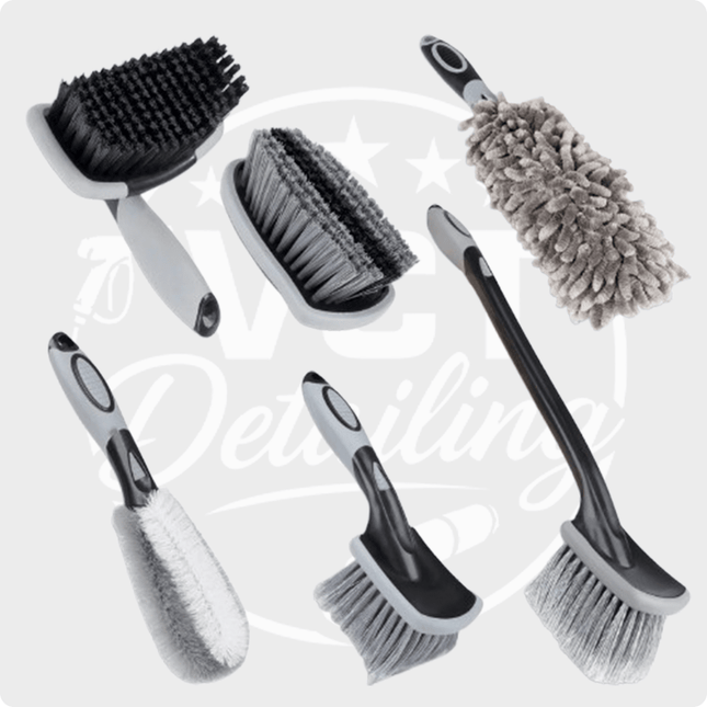 VCTdetailing Detailing Combideal Borstels Velgen en Banden Reinigings Pakket 6 - delig voor Brandschone Auto en Velgen - VCTparts.nl