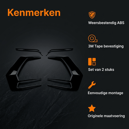 VCTparts VCTparts Achterlicht Frame Covers Zwart Glans - Geschikt voor Volkswagen Golf 7.5 2016 - 2019 MK7.5 GTI R Styling Upgrade Set NORGOS 3