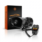 VCTparts Auto Waarschuwing Alarm Sirene 12V 110dB – Air Hoorn Megafoon PA Speaker met Microfoon en 5 Tonen NORGOS 1