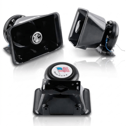 VCTparts CJB - 200W 120dB Auto Sirene Set – Professionele Politie Sirene Speaker met Microfoon en 9 Tonen 200W 12V 24V Heavy Duty NORGOS 8