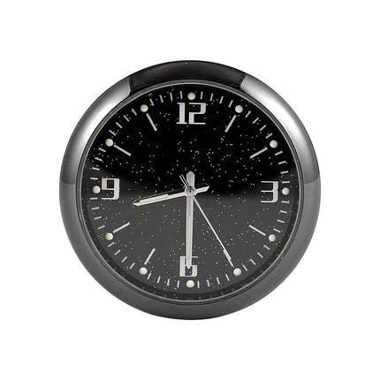 Analoog Mini Dashboard Auto Klokje Zelfklevend - Ster Chrome Stardust - VCTparts.nl