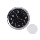Analoog Mini Dashboard Auto Klokje Zelfklevend zwart Chrome - VCTparts.nl